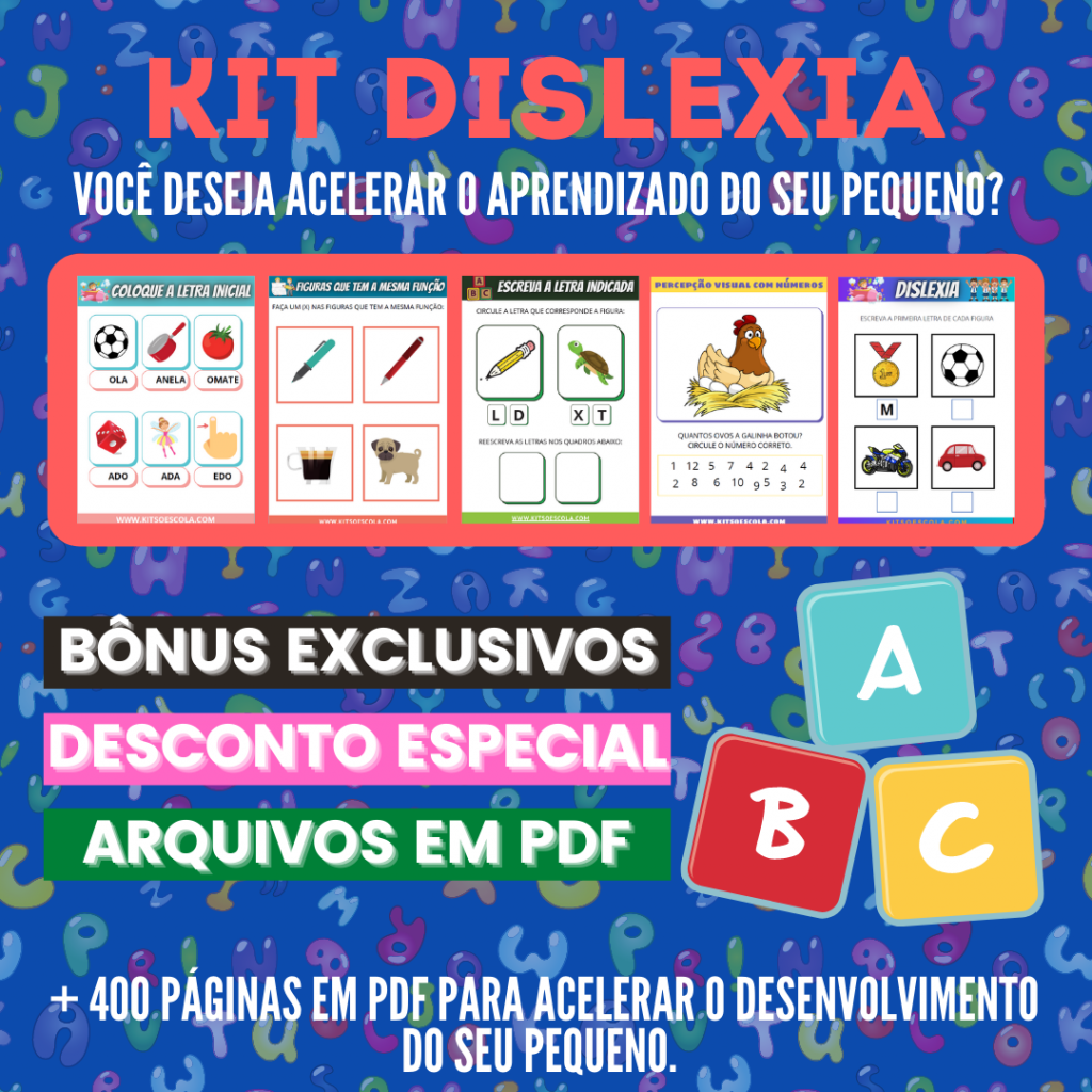 Material De Apoio E Divulgação Dislexia Afiliados Só Escola 1236